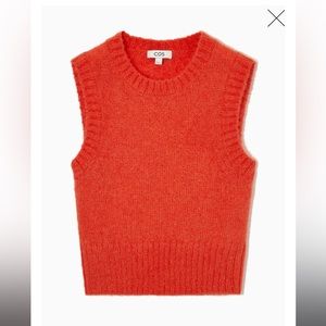COS orange sweater vest